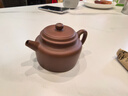 百年利永宜興紫砂壺純全手工原礦紫泥刻繪德鐘壺功夫茶具泡茶壺 曬單實(shí)拍圖