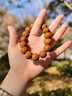 鳳羽猴頭手串土豪京八棱老型核桃南瓜樁男女佛珠文玩禮物 上乘鳳羽猴頭核桃12*13MM-贈禮盒 曬單實(shí)拍圖