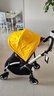 博格步（BUGABOO）荷蘭Bugaboo Bee6博格步多功能輕便城市型雙向可折疊嬰兒推車(chē) 銀架檸檬黃 黑座 曬單實(shí)拍圖