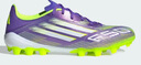 adidas F50 LEAGUE人造草皮2G/3G AG超輕定制短釘足球鞋阿迪達斯   紫色/白色/亮檸檬黃(推薦選大半碼)   43 曬單實(shí)拍圖