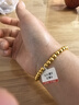 吉財運假一賠十古法黃金手鏈女999金包銀蓮蓬轉運珠手串七夕情人節禮物 兩世歡手鏈【包金2克】 曬單實(shí)拍圖