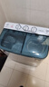 小鴨牌  洗+脫7.5公斤半自動(dòng)洗衣機雙桶 雙缸大容量家用小型迷你波輪脫水半全自動(dòng)迷你帶甩干 洗滌4.5公斤+脫水3公斤【藍光潔凈強勁電機】 【藍光潔凈款】 曬單實(shí)拍圖