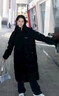 JEEP SPIRIT吉普棉服女2025冬季新款加厚中長(cháng)款棉衣外套寬松過(guò)膝長(cháng)款棉襖 黑色 M 建議106-125斤 曬單實(shí)拍圖