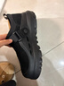 百麗（Belle）松松靴保暖鞋男冬新款厚底休閑魔術(shù)貼毛毛鞋雪地靴A2245DM5 黑色 43 (265mm) 曬單實(shí)拍圖