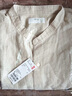 優(yōu)衣庫男裝女裝棉麻條紋立領(lǐng)襯衫/短袖襯衣開(kāi)衫休閑25新款474529 31 米色 M /170/92A 曬單實(shí)拍圖