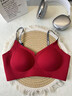 杰曼麗本命年喜慶大紅色內衣小胸顯大加厚杯墊固定杯可機洗無(wú)痕文胸女士 安可拉紅+肌底膚 L （101-120斤） 曬單實(shí)拍圖