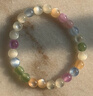 變色手串海云母紫外線(xiàn)太陽(yáng)光七彩爆款手鏈貓眼散珠子手工禮品 8mm 曬單實(shí)拍圖