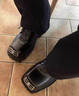 正嘯厚底德比鞋男英倫風(fēng)2026新款增高大頭男皮鞋正裝通勤大碼情侶鞋子 A96595黑色 38 曬單實(shí)拍圖