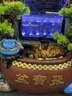 晨夕新中式流水擺件風(fēng)水輪假山落地魚(yú)缸招財水循環(huán)加濕開(kāi)業(yè)喬遷裝飾品 XW2553小號 曬單實(shí)拍圖