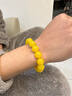 可辰黃玉髓手串男女雞油黃瑪瑙玉石水晶手鏈本命年補土轉運珠生日禮物 曬單實(shí)拍圖