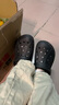 CROCS卡駱馳貝雅云彩洞洞鞋戶(hù)外老爹鞋沙灘女休閑鞋|208186 黑色-001 39 (250mm) 曬單實(shí)拍圖