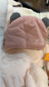 圖涂丫嬰兒帽子秋冬新生兒男女初生胎帽幼兒春秋帽子秋冬天0-3-6個(gè)月薄 刺猬-珊瑚粉（三層夾棉） 大碼 （帽子+口水巾） 曬單實(shí)拍圖