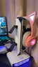 NVV 耳機手柄支架二合一RGB燈效USB拓展適用PS5/XBOX/Switch游戲手柄收納支架ROG頭戴耳機掛架MZ-8006 曬單實(shí)拍圖