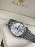 ROLMOE原裝進(jìn)口男士手表全自動(dòng)機械表超薄防水夜光真鉆簡(jiǎn)約世界十大名表 R8900本色白面-最新典藏 原裝進(jìn)口 40mm 直徑 曬單實(shí)拍圖