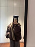 棉致雙面穿保暖連帽棉服女冬季派克服夾克棉衣外套羽棉襖絨服座山雕 MX2518咖色【高品質(zhì)】 S 100-120斤 曬單實(shí)拍圖