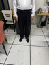 皮爾卡丹（pierre cardin）褲子男秋冬季商務(wù)休閑直筒褲男士寬松彈力天絲長(cháng)褲男裝 黑色 38 曬單實(shí)拍圖