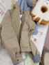 茵曼（INMAN）茵曼2026春季女裝新款撞色格紋立領(lǐng)純棉刺繡外套復古夾克上衣 卡其色 XL 曬單實(shí)拍圖