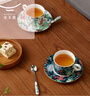 永豐源（auratic）幸福滿(mǎn)園 陶瓷咖啡杯套裝 小精致簡(jiǎn)約陶瓷杯碟 200ML咖啡杯 6頭杯碟套裝 曬單實(shí)拍圖