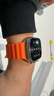 W&P新款適用蘋(píng)果手表表帶apple watch ultra3/2海洋硅膠雙扣回環(huán)表帶iwatch S11/10/9/8/SE 橙色45 曬單實(shí)拍圖