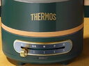 膳魔師（THERMOS）多功能小火鍋料理鍋家用電火鍋多用途電熱鍋電煮鍋燒烤肉不沾鍋EHA-4301A 英倫綠標配 曬單實(shí)拍圖