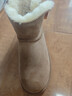 京東京造【厚底增高】中筒雪地靴25秋冬新款女鞋百搭真皮靴子女 栗色 37 曬單實(shí)拍圖