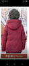 雋狐中老年羽絨服女款短款媽媽冬裝加厚大碼70歲老人奶奶太太冬季外套 棗紅 XL 【推薦85-105斤】 曬單實(shí)拍圖
