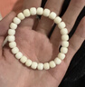 原木匠原生態(tài)真正白玉菩提子手串非菩提根星月金剛108顆男女手鏈文玩 精工白玉菩提子【桶珠】8*9*24顆 曬單實(shí)拍圖