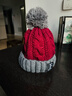 碧璟爾冬帽 女帽子冬天女高顏值毛線(xiàn)帽保暖針織帽韓版潮百搭秋冬季騎車(chē) F標酒紅 曬單實(shí)拍圖