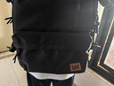 Lee潮流雙肩包男高中大學(xué)生書(shū)包女休閑背包大容量旅行初中電腦包黑色 曬單實(shí)拍圖