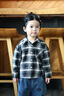 巴拉巴拉童裝兒童長(cháng)袖襯衫寶寶衣服女男童2026新款春裝上衣襯衣外套格子衫 黑白色調00391 90 曬單實(shí)拍圖