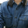 優(yōu)衣庫女裝牛仔工裝襯衫/長(cháng)袖水洗產(chǎn)品外套通勤休閑480004 67 海藍色 L 曬單實(shí)拍圖