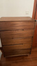 木源同全實(shí)木胡桃木斗柜現代簡(jiǎn)約五斗柜家用客廳臥室床尾收納邊柜靠墻柜 【五斗柜-八字腿】長(cháng)80寬40高117cm 整裝發(fā)貨  收貨即用【全胡桃木】 曬單實(shí)拍圖