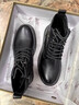 七匹狼馬丁靴男款夏季真皮高幫男鞋加絨英倫風(fēng)戶(hù)外工裝鞋頭層牛皮靴子男 黑色3755（真皮） 44 （尺碼偏大） 曬單實(shí)拍圖
