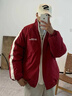 布須曼美式撞色雙面穿棉服男冬季加厚保暖寬松棉衣外套cleanfit立領(lǐng)棉襖 紅色[升級款]雙面穿 L 115-140斤 曬單實(shí)拍圖