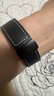 Freeson 適用三星Watch8 Classic真皮表帶智能手表腕帶商務(wù)時(shí)尚表帶舒適透氣【頭層牛皮-磁吸表扣】黑色 曬單實(shí)拍圖