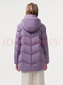 坦博爾羽絨服女中長(cháng)款帶帽寬松舒適保暖媽媽款外套510560D 香融紫 180  曬單實(shí)拍圖