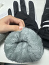 鑄固電加熱手套冬季發(fā)熱USB-C智能溫控防寒防水可觸屏戶(hù)外騎行運動(dòng)男女保暖手套 【黑白款】 曬單實(shí)拍圖