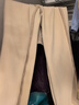 夢(mèng)舒雅商場(chǎng)同款小個(gè)子綿羊毛九分直筒褲女秋冬高腰修身顯瘦彈力保暖西褲 曬單實(shí)拍圖