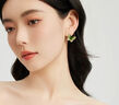 KRISTEN JUDI綠色蝴蝶耳環(huán)女銀針耳飾甜美耳釘小眾輕奢高級感無(wú)耳洞蚊香盤(pán)耳夾 耳針款-金色實(shí)用生日禮物送女友老婆閨蜜 曬單實(shí)拍圖