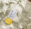 巴拉巴拉寶寶羽絨服男童童裝嬰兒秋冬女童外套輕薄舒適時(shí)尚萌趣潮 奶油白-小熊壓膠-白鴨絨 90 （充絨量30g） 曬單實(shí)拍圖