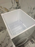 浪鯨（SSWW）深泡浴缸獨立式小戶(hù)型家用迷你可移動(dòng)亞克力mini日式坐式方形帶座 6550-空缸+座板 0.8m 曬單實(shí)拍圖