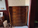 美式實(shí)木六斗柜 歐式儲物柜抽屜式整裝發(fā)貨 曬單實(shí)拍圖