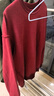 adidas情侶款寬松抓絨圓領(lǐng)長(cháng)袖衛衣套頭衫男女秋季阿迪達斯輕運動(dòng) 紅色/黑色   M 曬單實(shí)拍圖