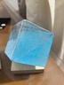 赟婭驚喜生日節日禮物男生女生風(fēng)暴瓶高級天氣瓶水立方送女友男友擺件 mini藍色天氣立方 曬單實(shí)拍圖