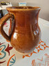 云南大理手工土陶罐泡茶壺粗陶側把公道杯大容量圍爐煮茶罐罐茶壺 紅釉半手(容水約1斤) 500ml 曬單實(shí)拍圖