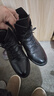 富貴鳥(niǎo)真皮牛皮時(shí)裝靴女秋冬加絨保暖短靴圓頭粗跟高跟鞋 單里 37 曬單實(shí)拍圖