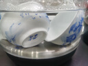 末都 景德鎮手繪山水蓋碗茶杯功夫茶具套裝 青花瓷家用陶瓷茶具整套 高山流水（蓋碗）8件套 曬單實(shí)拍圖