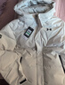 安德瑪（Under Armour）童裝兒童高領(lǐng)運動(dòng)休閑羽絨服中性大童冬季合體版羽絨服254206190 米白色 170 曬單實(shí)拍圖