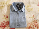 Navigare小帆船春秋款全棉凈色長(cháng)袖襯衫女多色親膚通勤休閑襯衣2313004501 曬單實(shí)拍圖