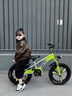 飛鴿兒童自行車(chē)男女寶寶腳踏車(chē)3-8-12歲兒童山地車(chē)14-18-22寸小孩單車(chē) 探險綠 一體輪 避震前叉 后座版+閃光輔助輪+側支撐 18寸【適合身高120-145厘米】 曬單實(shí)拍圖